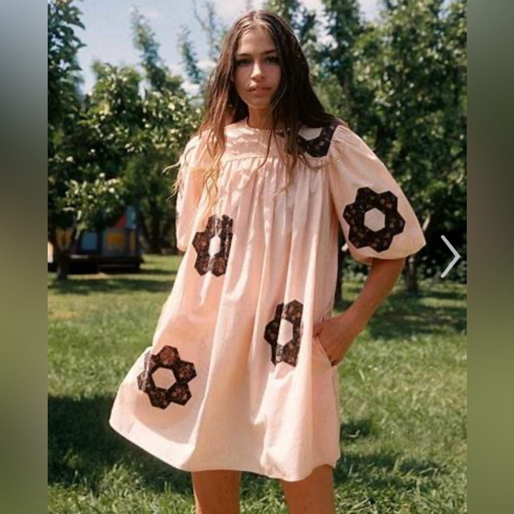 SOLD - Christy Dawn Bella Blush Patchwork Dress